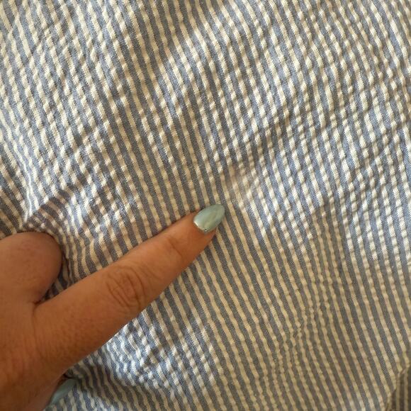 VERMONT COUNTRY STORE | Cotton Seersucker Classic Robe | Medium - Picture 6 of 6